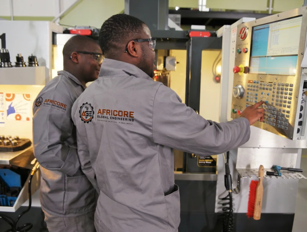 Africore engineers on CNC systems